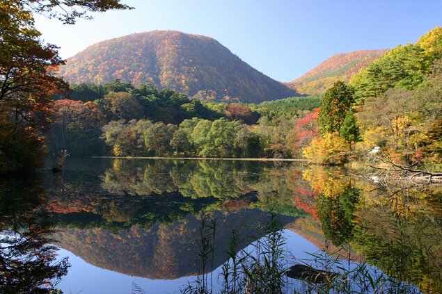 土湯温泉の紅葉