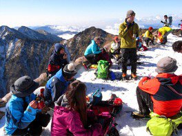 楽しく安全に雪山登山を楽しむ雪山チャレンジ教室　伯耆大山