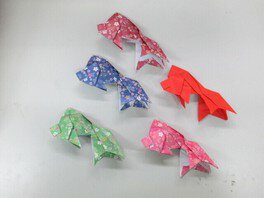 加茂先生の折紙ワークショプ・金魚を折ろう