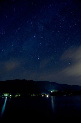 青木湖 　星空（曇りの場合夜）の湖面散歩＆ホタル観賞クルーズ