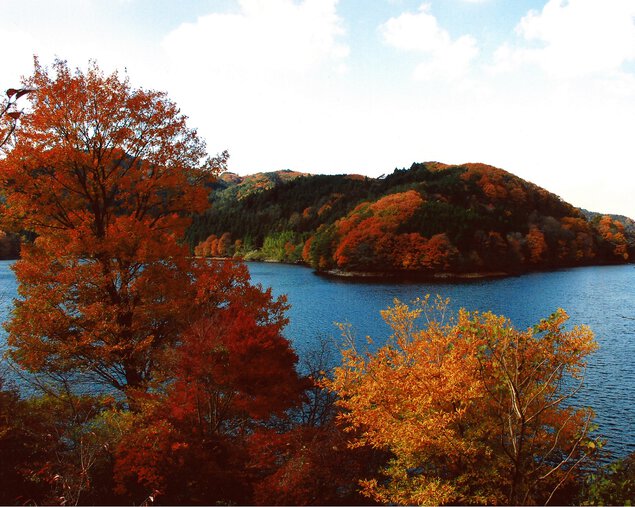 三河湖の紅葉