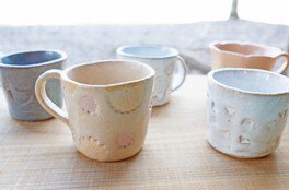 陶芸 手びねり「型で作るマグカップ」