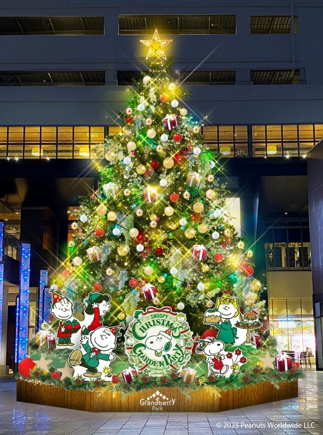 クリスマスイルミネーション 2023「SNOOPY CHRISTMAS GARDEN PARTY(スヌーピー クリスマス ガーデン パーティ)」 グランベリーパーク