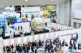 入場無料で楽しめる日本最大規模のランニングトレードショー(画像は2018年の様子)