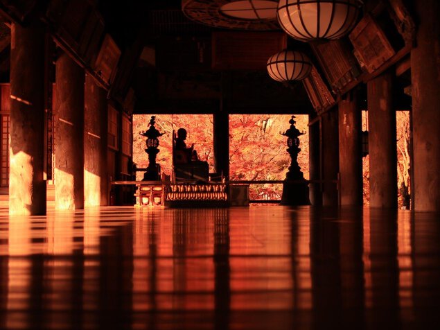 奈良 長谷寺の紅葉