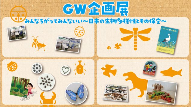 GW企画展　みんなちがってみんないい～日本の生物多様性とその保全～
