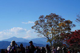 紅葉と富士山を同時に見ることができるときもある