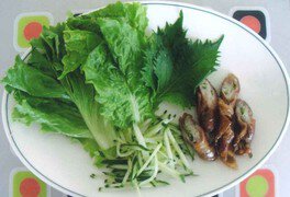 林賢宜さんの韓国料理教室　豚肉の青唐辛子とえのき巻を作ろう
