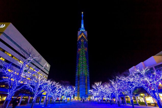 ももち☆ブルーライトイルミネーション 福岡タワー