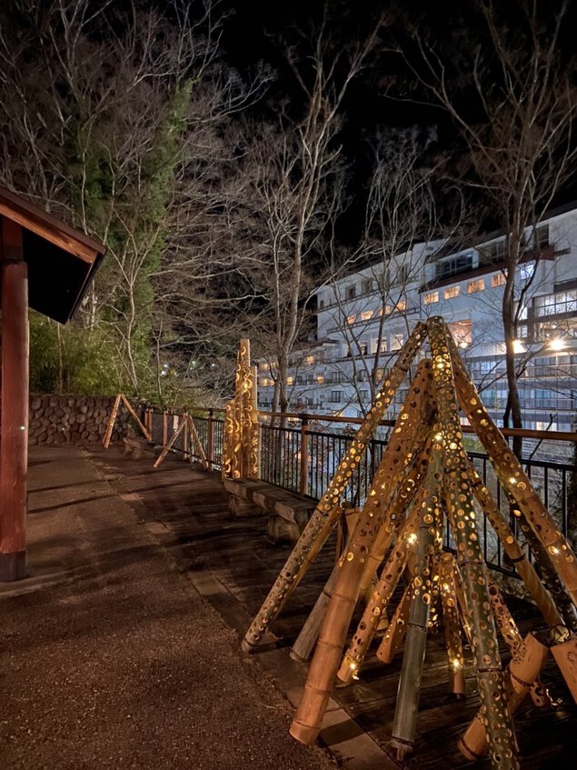 かがよふあかり 竹灯篭 たくみの里「熊野神社」