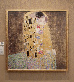 クリムト「接吻」※写真は大塚国際美術館の展示作品を撮影したものです