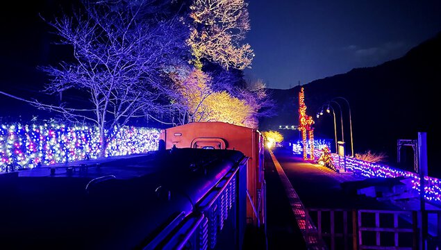 嵯峨野トロッコ列車　光の幻想列車 嵯峨野トロッコ列車