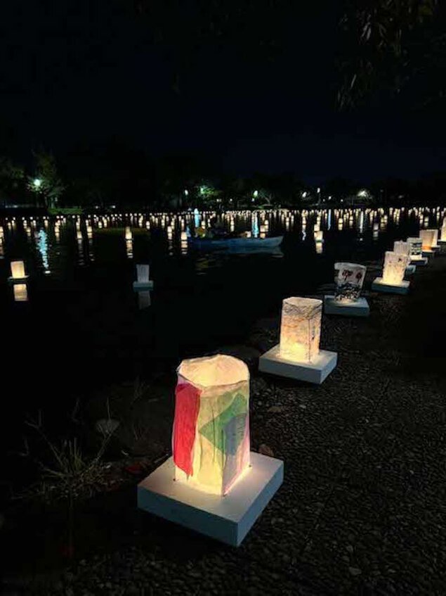 第8回水鏡プロジェクト「おほり灯ろうまつり」 佐賀城公園