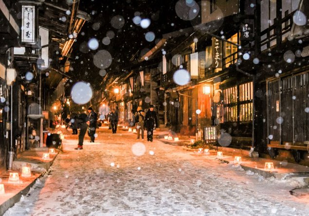 2024 木曽路  氷雪の灯祭り 長野県木曽地域