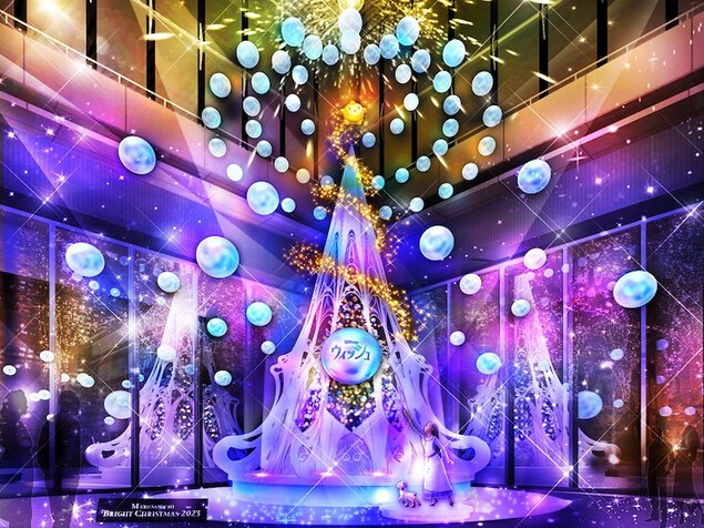Marunouchi Bright Christmas 2023 (マルノウチ・ブライト・クリスマス2023) ～Disney DREAMS & WISHES～ 丸ビル、新丸ビル、丸の内オアゾ、ほか