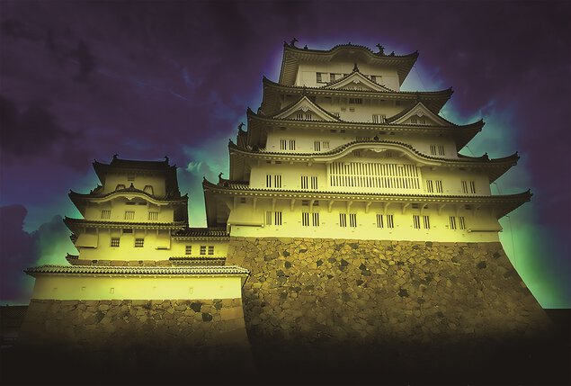 シロノヒカリ 白鷺が輝く夜 姫路城